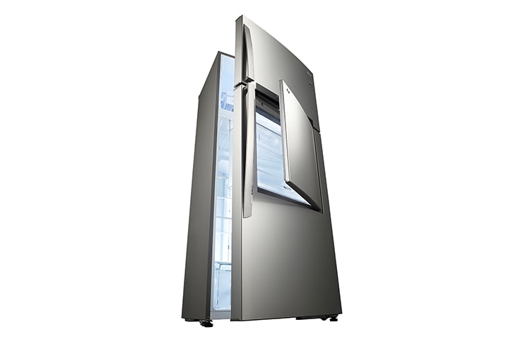 LG ثلاجة مزودة بمجمد بنظام الباب في الباب لتمنحك وصولا أسهل إلى المحتويات التي تحتاجينها باستمرار دون فتح الباب الرئيسي, GN-D722HLAL, thumbnail 3