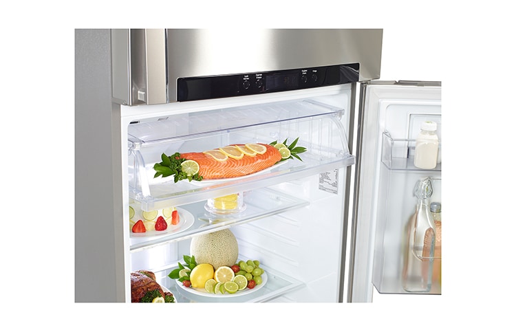 LG ثلاجة مزودة بمجمد بنظام الباب في الباب لتمنحك وصولا أسهل إلى المحتويات التي تحتاجينها باستمرار دون فتح الباب الرئيسي, GN-D722HLAL, thumbnail 10