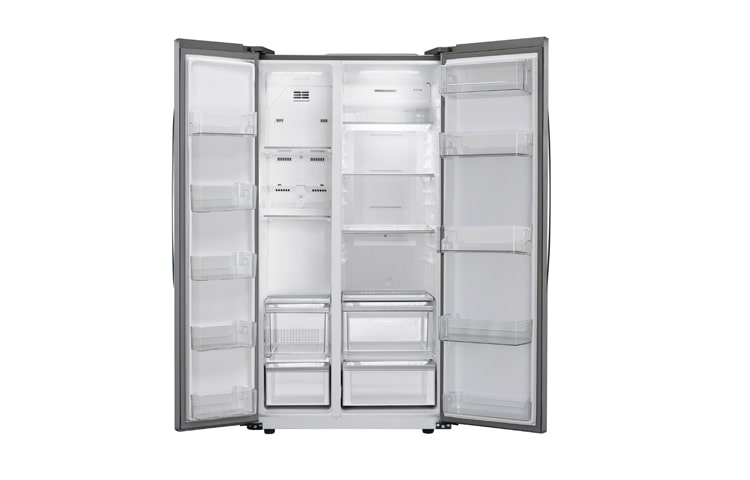 LG Side-by-Side Shiny STEEL Refrigerator, GR-B227GLQV, thumbnail 2