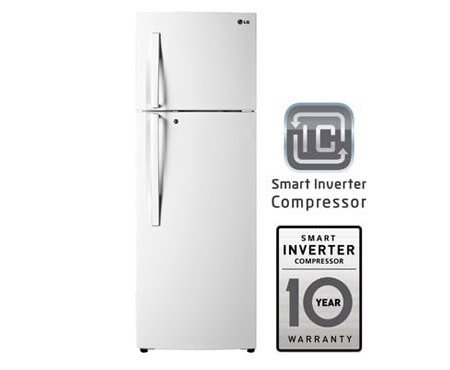 LG Compact Top Freezer Refrigerator with smart inverter compressor, GR-B422RQHL, thumbnail 1