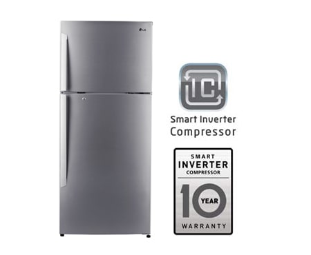 LG Capacious Top Freezer Refrigerator with smart inverter compressor, GR-B650GLHL, thumbnail 1