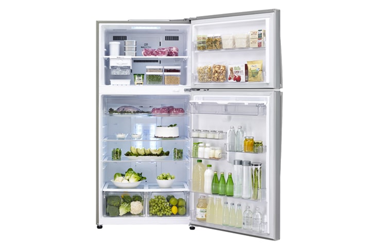 LG Capacious Top Freezer Refrigerator with smart inverter compressor & water dispenser, GR-B650GLPL, thumbnail 2