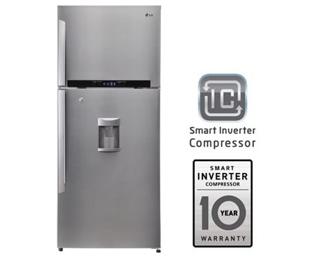 LG Capacious Top Freezer Refrigerator with smart inverter compressor & water dispenser, GR-B650GLPL, thumbnail 1