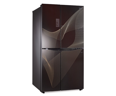 LG DOOR-IN-DOOR SIDE-BY-SIDE PREMIUM KARIM RASHID DESIGNED FRIDGE, GR-M257JGQV, thumbnail 2