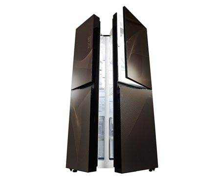 LG DOOR-IN-DOOR SIDE-BY-SIDE PREMIUM KARIM RASHID DESIGNED FRIDGE, GR-M257JGQV, thumbnail 7