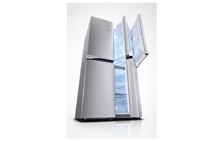 LG DOOR-IN-DOOR SIDE-BY-SIDE PREMIUM NOBEL STEEL FRIDGE, GR-M26FWSHL, thumbnail 2