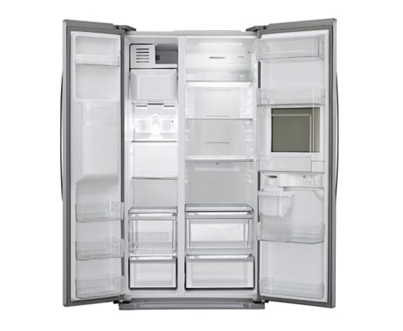 LG Side-by-Side Stainless STEEL FRIDGE WITH NON-PLUMBED WATER AND ICE DISPENSER, GR-P227GSYV, thumbnail 2