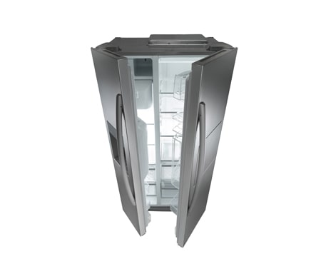 LG جنبا إلى جنب ستانلس ستيل الثلاجة مع موزع ماء وثلج دون سباكة, GR-P227GSYV, thumbnail 4