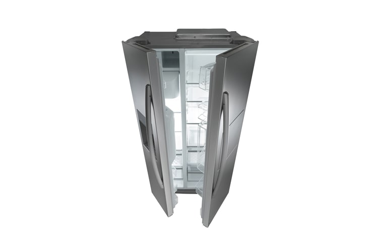 LG جنبا إلى جنب ستانلس ستيل الثلاجة مع موزع ماء وثلج دون سباكة, GR-P227GSYV, thumbnail 4