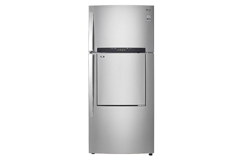 LG Door-in-Door Top Freezer Refrigerator that gives you easier access to the items you frequently need without opening the main door, GN-D722HLAL, thumbnail 1
