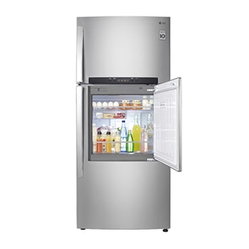 Door-in-Door Top Freezer Refrigerator that gives you easier access to the items you frequently need without opening the main door1