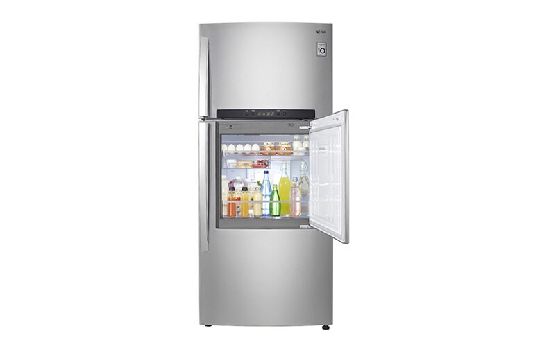 LG Door-in-Door Top Freezer Refrigerator that gives you easier access to the items you frequently need without opening the main door, GR-D602HLAL, thumbnail 1