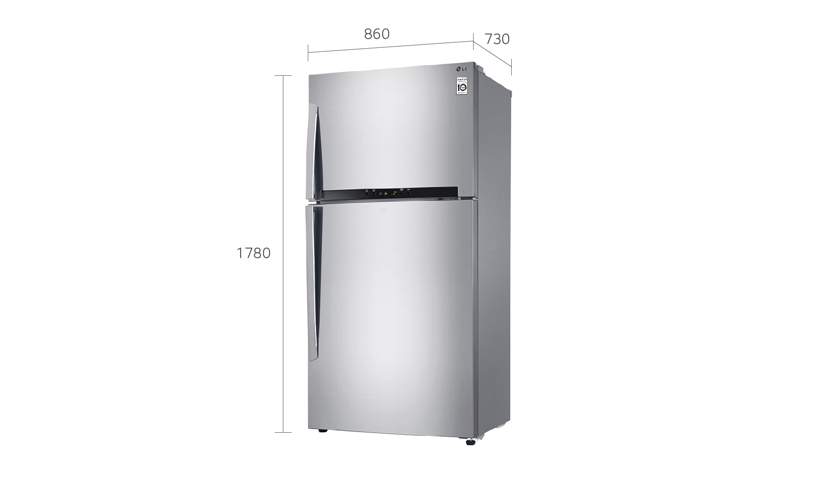LG GRM782HLHM Wide Top Freezer With Smart Inverter Compressor LG