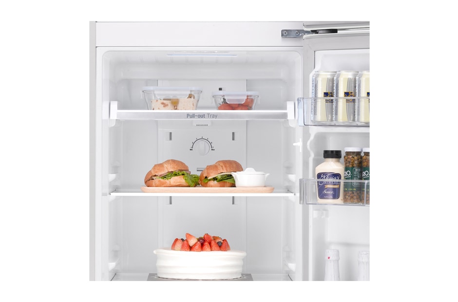 LG Compact Top Freezer Refrigerator with smart inverter compressor, GR-B392RQHL, thumbnail 6