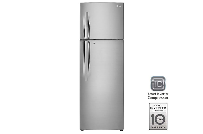 LG Compact Top Freezer Refrigerator with smart inverter compressor, GR-B352RLML, thumbnail 1