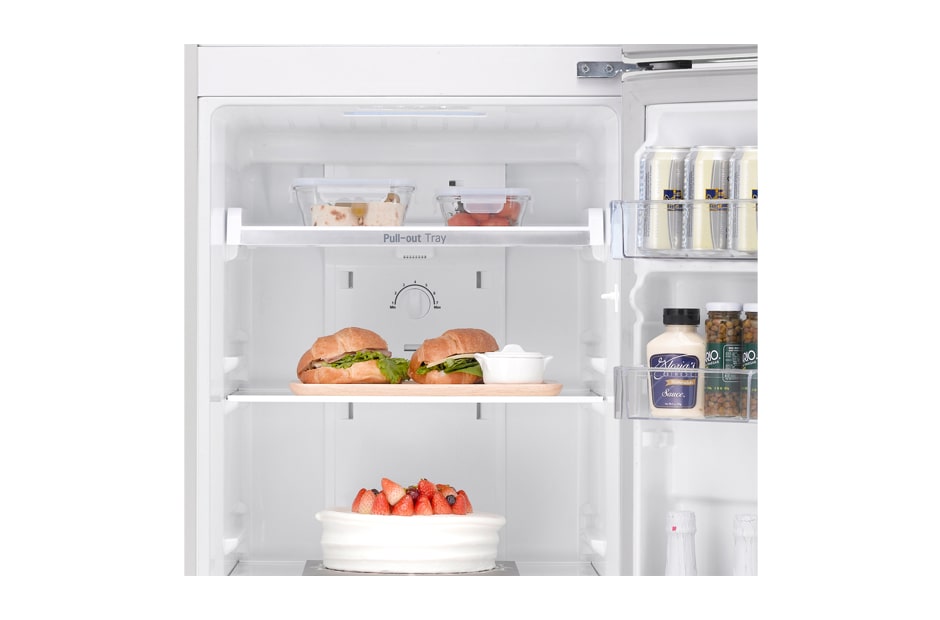 LG Compact Top Freezer Refrigerator with smart inverter compressor, GR-B352RQML, thumbnail 6