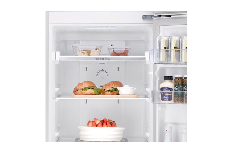 LG Compact Top Freezer Refrigerator with smart inverter compressor, GR-B352RQML, thumbnail 6