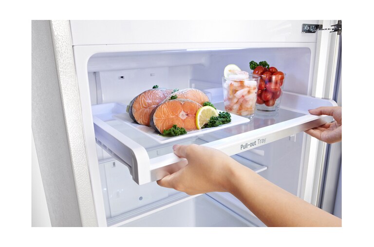 LG Compact Top Freezer Refrigerator with smart inverter compressor, GR-B352RQML, thumbnail 7