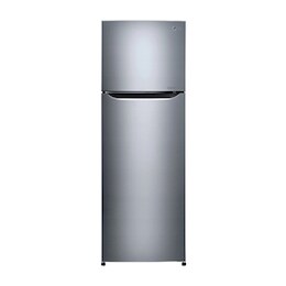 Shiny steel Top Freezer Refrigerator with a wave design pocket 2