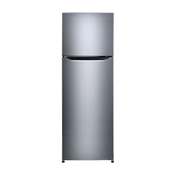 Shiny steel Top Freezer Refrigerator with a wave design pocket 1