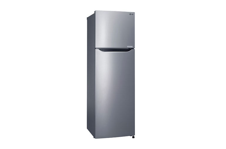 LG Shiny steel Top Freezer Refrigerator with a wave design pocket , GN-B332SLCL, thumbnail 2