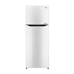 SUPER WHITE TOP FREEZER REFRIGERATOR WITH A WAVE DESIGN POCKET2
