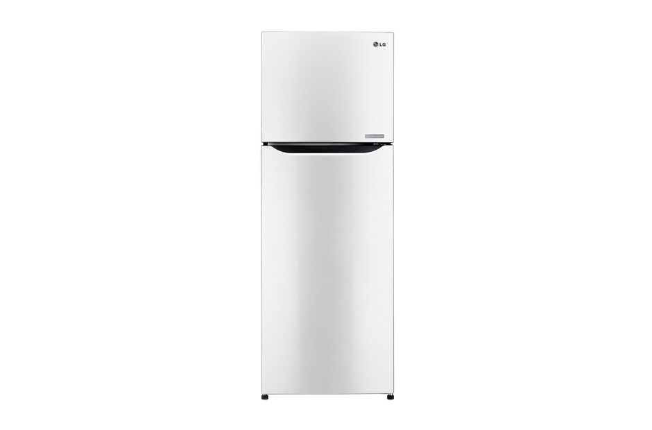 LG SUPER WHITE TOP FREEZER REFRIGERATOR WITH A WAVE DESIGN POCKET, GR-B302SQHL