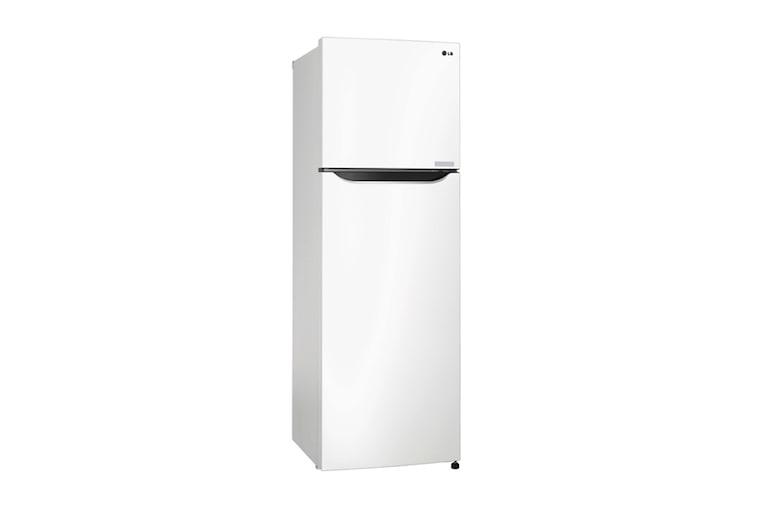 LG SUPER WHITE TOP FREEZER REFRIGERATOR WITH A WAVE DESIGN POCKET, GR-B302SQHL, thumbnail 2