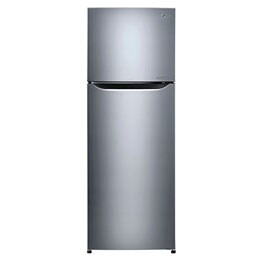 Shiny steel Top Freezer Refrigerator with a wave design pocket 2