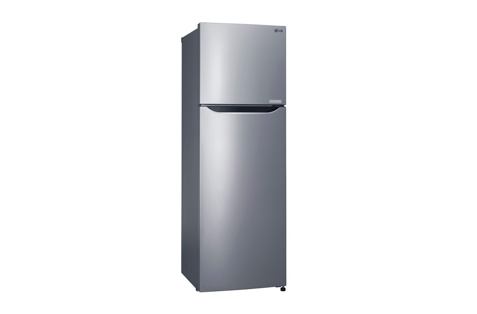 LG Shiny steel Top Freezer Refrigerator with a wave design pocket , GR-B302SLHL, thumbnail 2