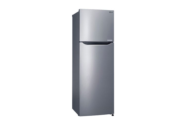 LG Shiny steel Top Freezer Refrigerator with a wave design pocket , GR-B302SLHL, thumbnail 2