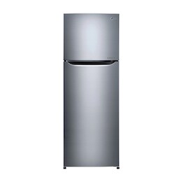 Shiny steel Top Freezer Refrigerator with a wave design pocket 2
