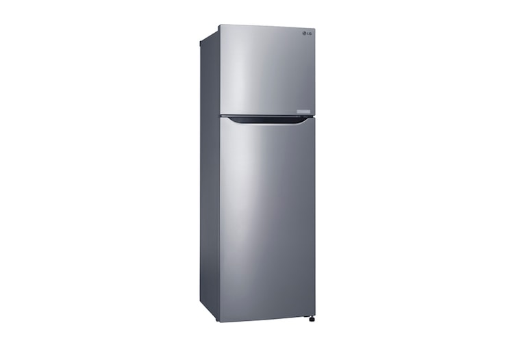 LG Shiny steel Top Freezer Refrigerator with a wave design pocket , GN-B262SLCL, thumbnail 2