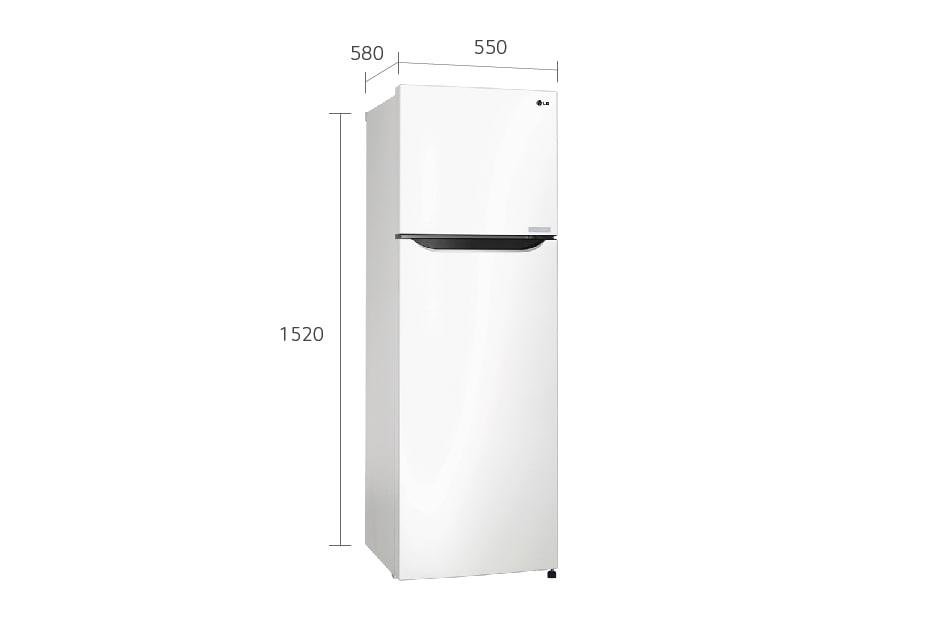 LG SUPER WHITE TOP FREEZER REFRIGERATOR WITH A WAVE DESIGN POCKET, GN-B262SQCL, thumbnail 11