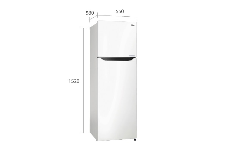 LG SUPER WHITE TOP FREEZER REFRIGERATOR WITH A WAVE DESIGN POCKET, GN-B262SQCL, thumbnail 11