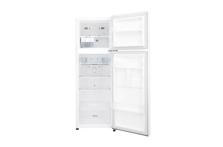 LG SUPER WHITE TOP FREEZER REFRIGERATOR WITH A WAVE DESIGN POCKET, GN-B262SQCL, thumbnail 4
