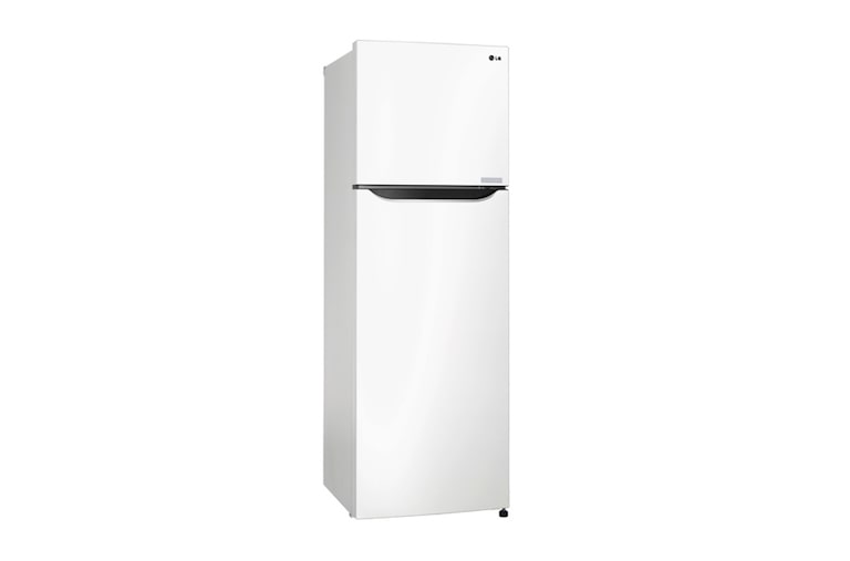 LG SUPER WHITE TOP FREEZER REFRIGERATOR WITH A WAVE DESIGN POCKET, GN-B262SQCL, thumbnail 2