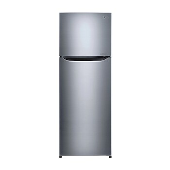 Shiny steel Top Freezer Refrigerator with a wave design pocket 2