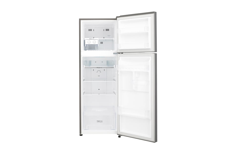 LG Shiny steel Top Freezer Refrigerator with a wave design pocket , GN-B232SLCC, thumbnail 4