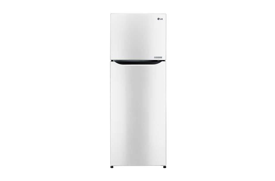 LG SUPER WHITE TOP FREEZER REFRIGERATOR WITH A WAVE DESIGN POCKET, GN-B232SQCC