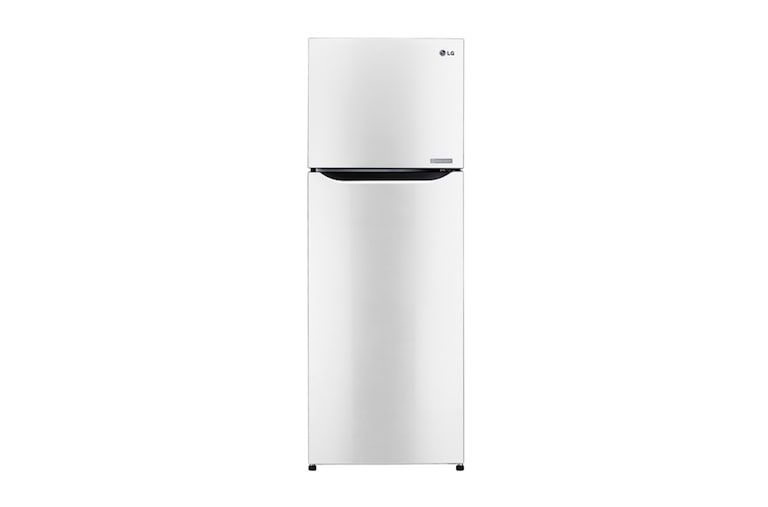 LG SUPER WHITE TOP FREEZER REFRIGERATOR WITH A WAVE DESIGN POCKET, GN-B232SQCC, thumbnail 1