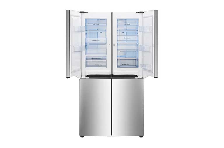 LG DOOR-IN-DOOR SIDE-BY-SIDE PREMIUM SHINY MODERN STEEL FRIDGE, GR-M33FWCHL, thumbnail 5