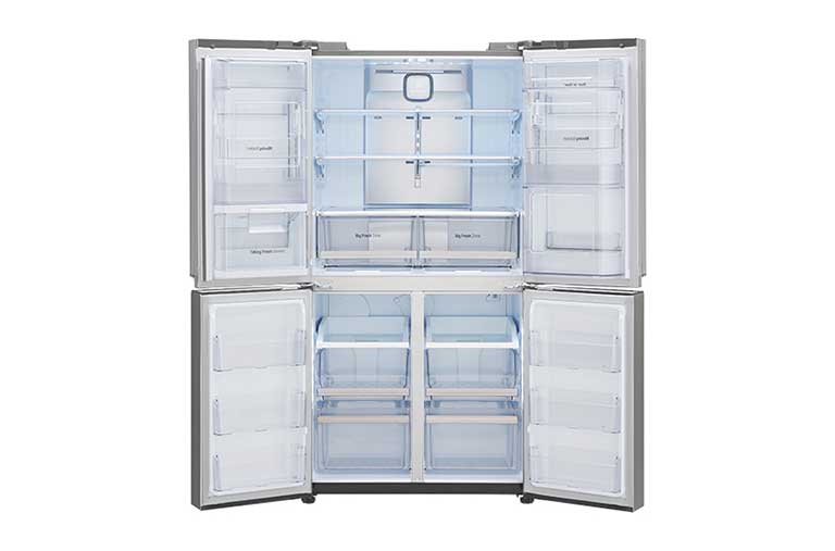 LG DOOR-IN-DOOR SIDE-BY-SIDE PREMIUM SHINY MODERN STEEL FRIDGE, GR-M33FWCHL, thumbnail 8