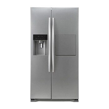 Side-by-Side Stainless STEEL FRIDGE WITH NON-PLUMBED WATER AND ICE DISPENSER1