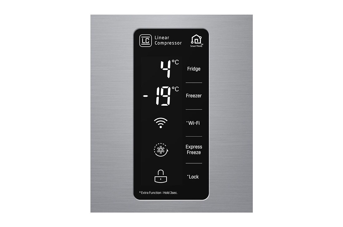 LG Side by Side Refrigerator, Platinum Silver, Inverter Linear Compressor, Mega Capacity, Smart Diagnosis™, GR-B257SLLV, thumbnail 8