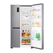 LG Side by Side Refrigerator, Platinum Silver, Inverter Linear Compressor, Mega Capacity, Smart Diagnosis™, GR-B257SLLV, thumbnail 12