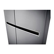 LG Side by Side Refrigerator, Platinum Silver, Inverter Linear Compressor, Mega Capacity, Smart Diagnosis™, GR-B257SLLV, thumbnail 7