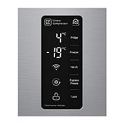 LG Side by Side Refrigerator, Platinum Silver, Inverter Linear Compressor, Mega Capacity, Smart Diagnosis™, GR-B257SLLV, thumbnail 8