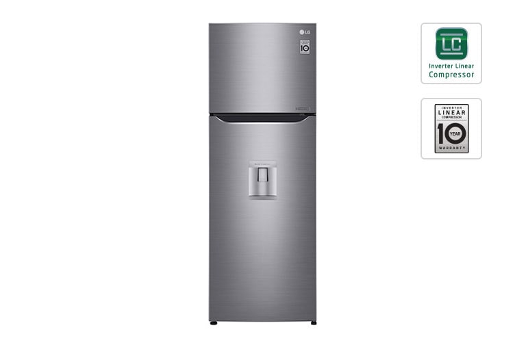 LG STAINLESS STEEL VCM TOP FREEZER WITH DISPENSER, GR-B315RQHL, thumbnail 1