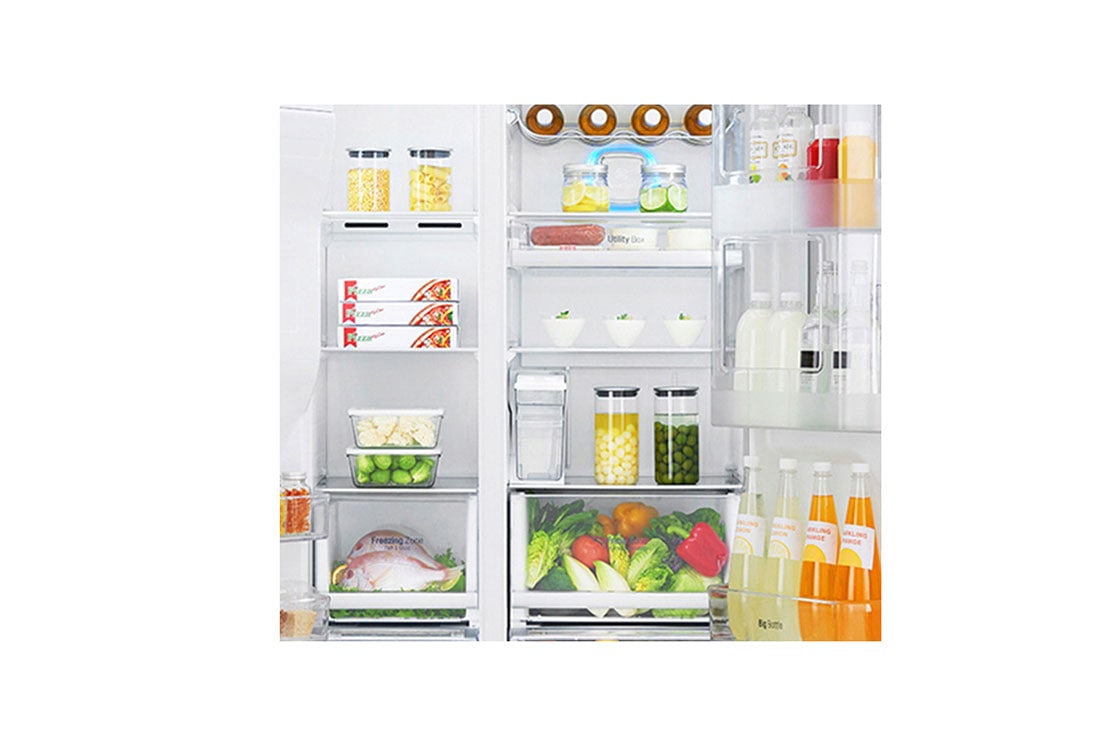 LG Mega Capacity Side-by-Side Refrigerator with New Door-in-Door™, GR-J257SLLV, thumbnail 5